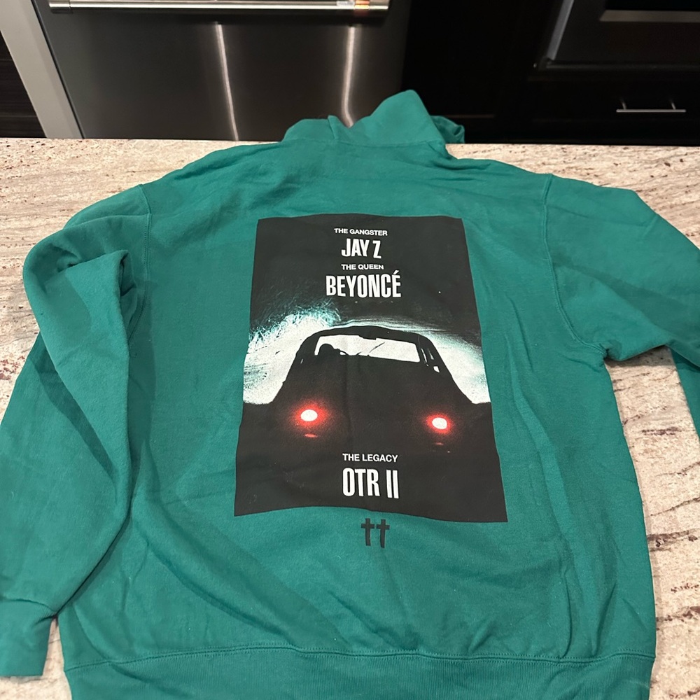 Green Men's Sweatshirt Jay-Z & Beyoncé concert - Picture 4 of 5